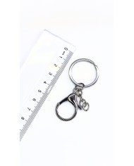 Papağan Klips ve Çift Tur Halka Anahtarlık Çanta Askı Aparatı Bakır - 1 Adet