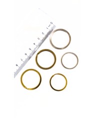 Yuvarlak Anahtarlık Çanta Halkası Çift Tur Sarı 21mm - 1 Adet
