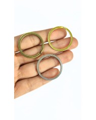 Yuvarlak Anahtarlık Çanta Halkası Çift Tur Nikel 26mm - 1 Adet