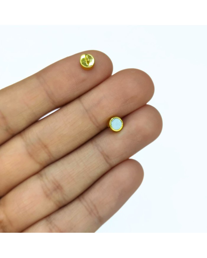 Mıknatıslı Kolye Bileklik Kilidi Kapama Sarı - 1 Adet