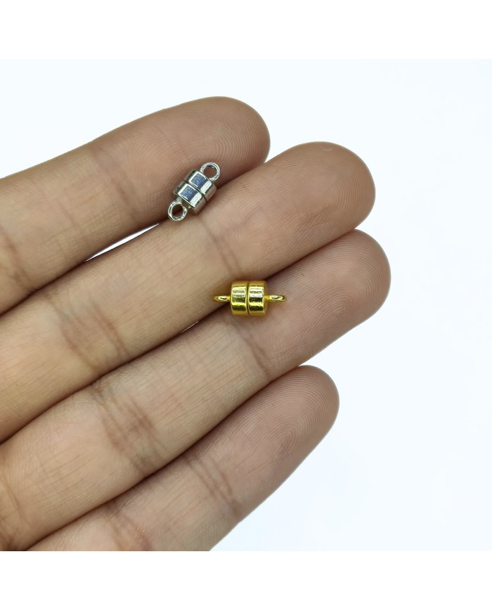 Mıknatıslı Kolye Bileklik Kilidi Kapama Antrasit - 1 Adet