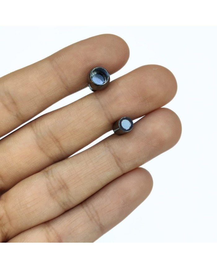 Mıknatıslı Kolye Bileklik Kilidi Kapama Antrasit - 1 Adet