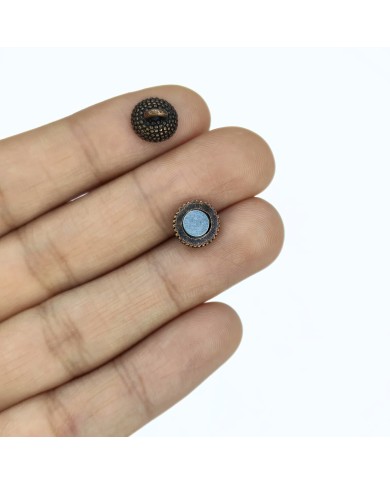 Mıknatıslı Top Noktalı Kolye Bileklik Kilidi Kapama Nikel - 1 Adet