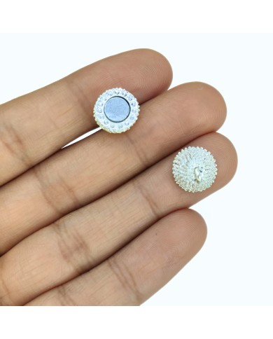 Mıknatıslı Huni Noktalı Kolye Bileklik Kilidi Kapama Sarı - 1 Adet