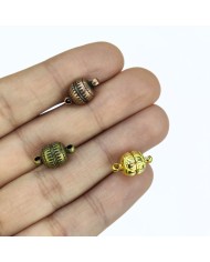 Mıknatıslı Desenli Kolye Bileklik Kilidi Kapama Sarı - 1 Adet