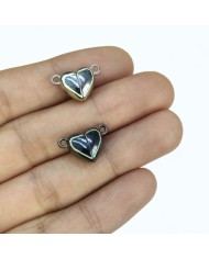 Mıknatıslı Kalp Kolye Bileklik Kilidi Kapama Nikel - 1 Adet