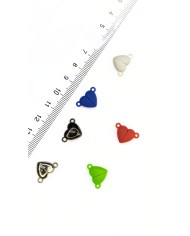 Mıknatıslı Kalp Kolye Bileklik Kilidi Kapama Kırmızı - 1 Adet