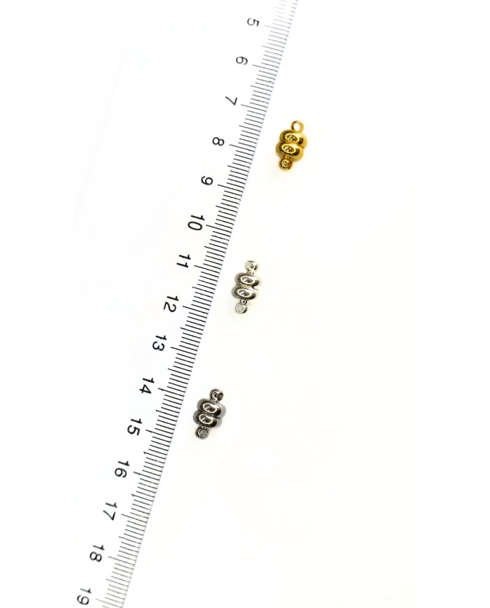 Mıknatıslı Yuvarlak Kolye Bileklik Kilidi Kapama Sarı - 1 Adet