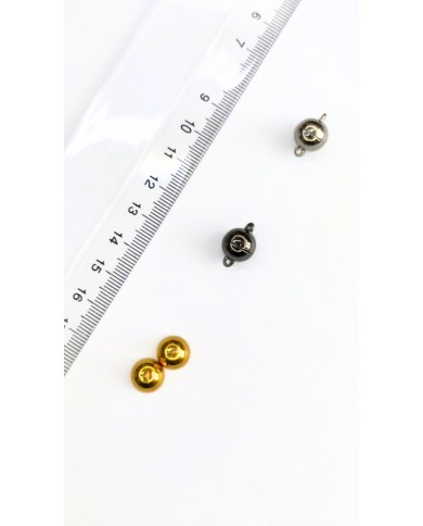 Mıknatıslı Top Kolye Bileklik Kilidi Kapama Nikel - 1 Adet