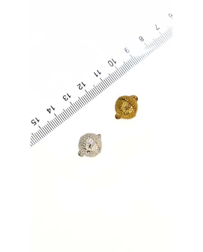 Mıknatıslı Top Kolye Bileklik Kilidi Kapama Nikel - 1 Adet