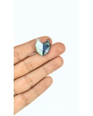 Mıknatıslı Zirkon Taşlı Kalp Kolye Bileklik Kilidi Kapama Sarı - 1 Adet