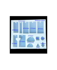 Kolye ve Küpe Çoklu Reçine Epoksi Kalıbı -Kod:217