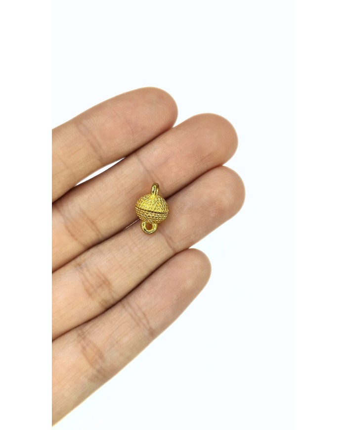 Mıknatıslı Kolye Bileklik Kilidi Kapama Sarı - 1 Adet