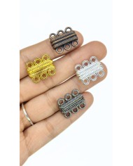 Mıknatıslı Halkalı Kolye Bileklik Kilidi Kapama Sarı - 1 Adet