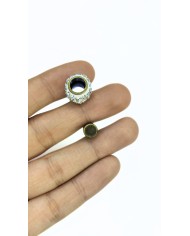 Mıknatıslı Zirkon Taşlı Kolye Bileklik Kilidi Kapama Sarı - 1 Adet