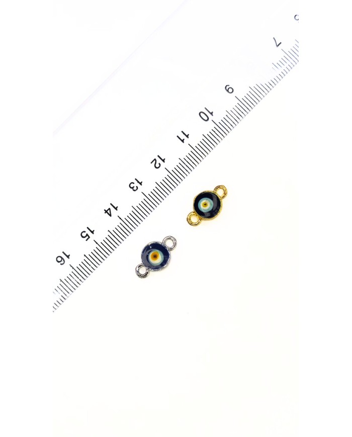 Mıknatıslı Nazar Boncuklu Kolye Bileklik Kilidi Kapama Sarı - 1 Adet