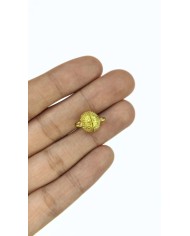 Mıknatıslı Top Noktalı Kolye Bileklik Kilidi Kapama Sarı - 1 Adet