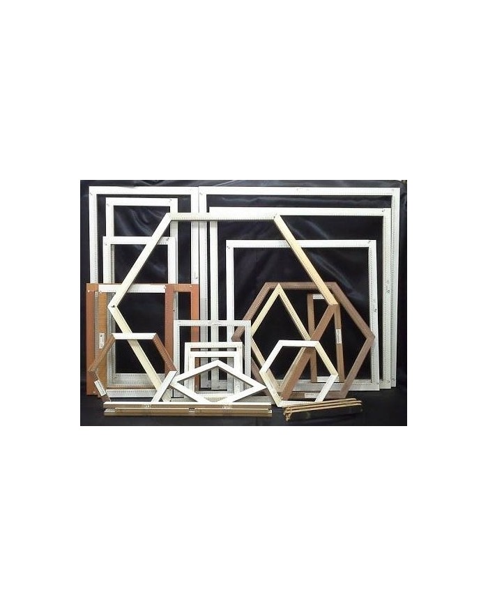 Çivili Ahşap Kasnak - 8 NO Dörtgen Kasnak (25x25)