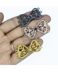 Kelebek 3 Halkalı Kolye Bileklik Kilit Kapama Pembe - 1 Adet