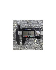 8mm İpe Dizili Kristal Boncuk Mat Sarı - 10 Dizi