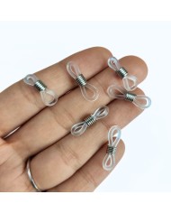 Gözlük Zinciri Aparatı Plastik Şeffaf - 10 Çift