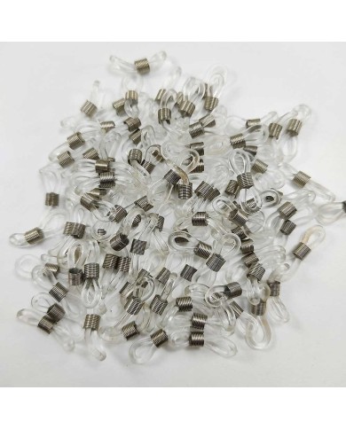 Gözlük Zinciri Aparatı Plastik Şeffaf - 10 Çift