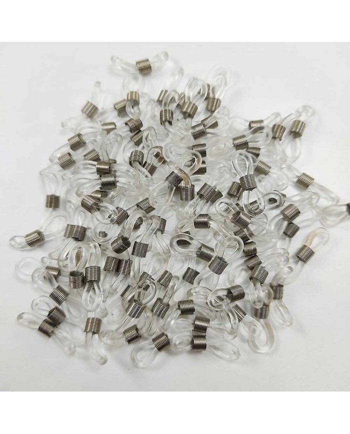 Gözlük Zinciri Aparatı Plastik Şeffaf - 10 Çift