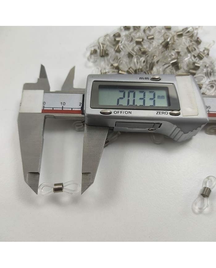 Gözlük Zinciri Aparatı Plastik Şeffaf - 10 Çift