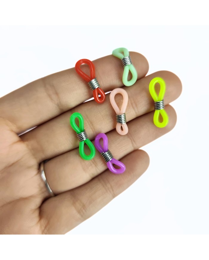 Gözlük Zinciri Aparatı Plastik Renkli - 10 Çift