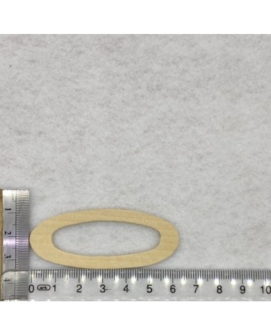 Ahşap Kolye Ucu - Elips Model