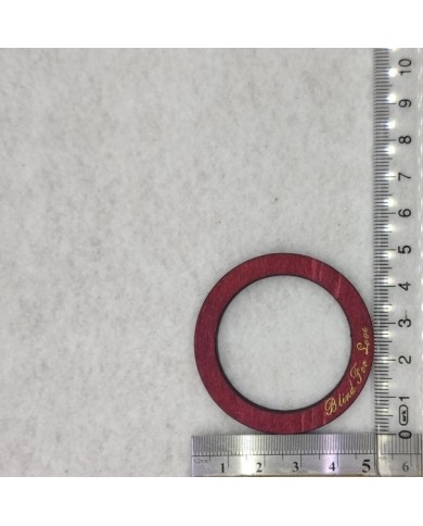 Ahşap Kolye Ucu - Daire Modeli