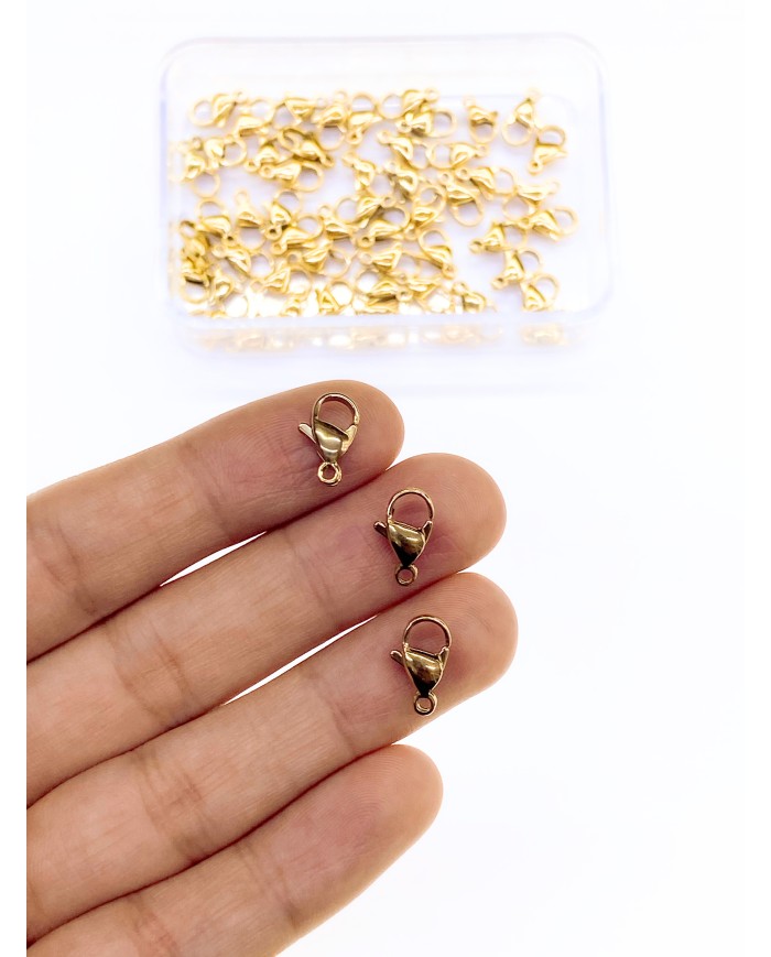 Çelik Papağan Klips 502 Altın 7x12mm - 1 Adet