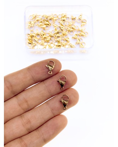 Çelik Papağan Klips 502 Altın 7x12mm - 1 Adet