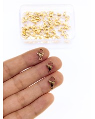 Çelik Papağan Klips 502 Altın 7x12mm - 1 Adet