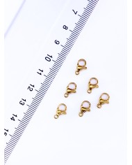 Çelik Papağan Klips 501 Altın 7x10mm - 1 Adet