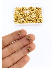 Çelik Papağan Klips 501 Altın 7x10mm - 1 Adet