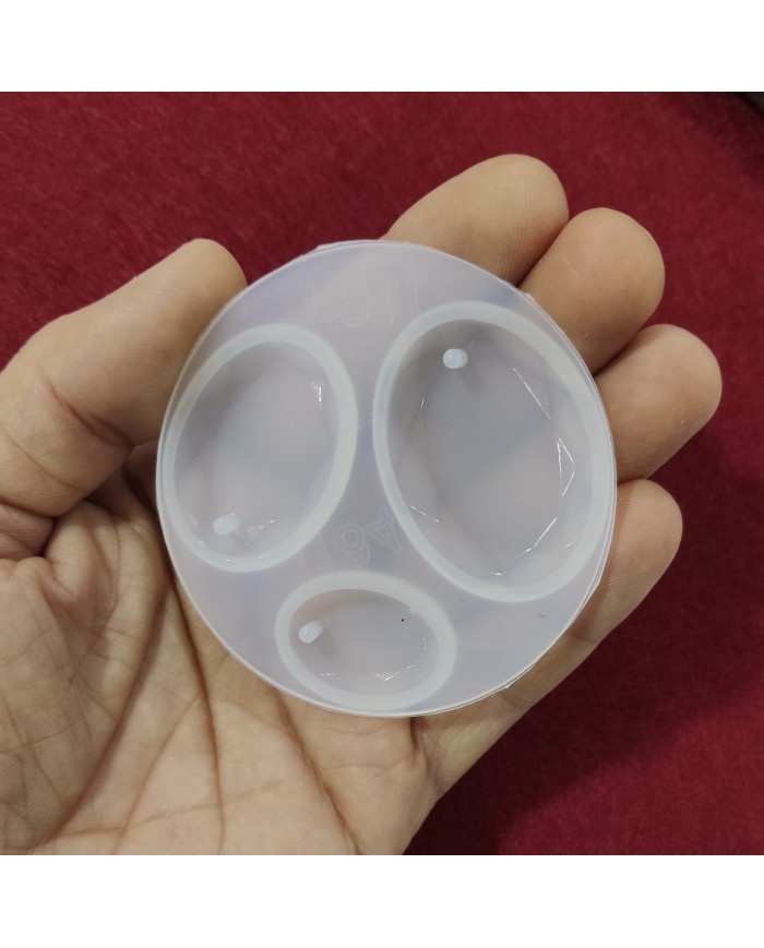 Oval Damla Reçine Epoksi Takı ve Sabun Kalıbı - Kod:04