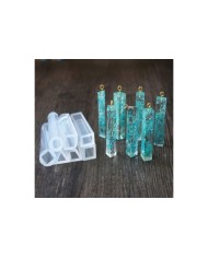 Dikdörtgen Kolye Takı Reçine Epoksi Kalıp -Kod:156