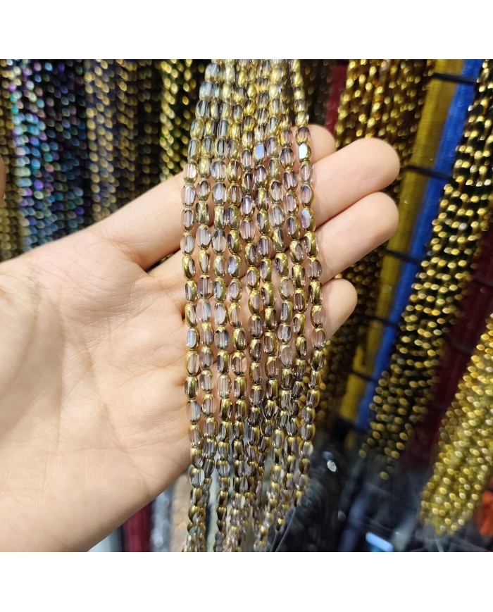 İpe Dizili Çek Cam Boncuk Şeffaf - 1 Dizi