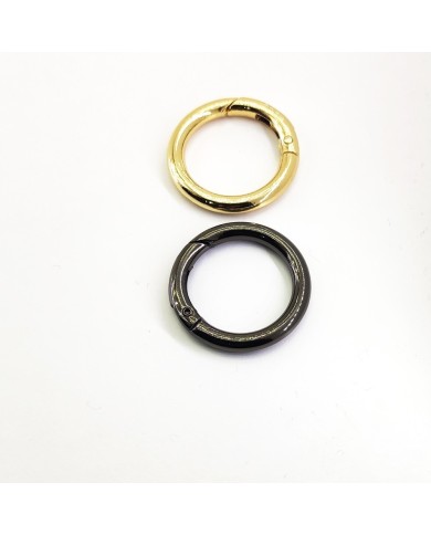 Metal Çanta Halka Yuvarlak - Gold - 1 Adet