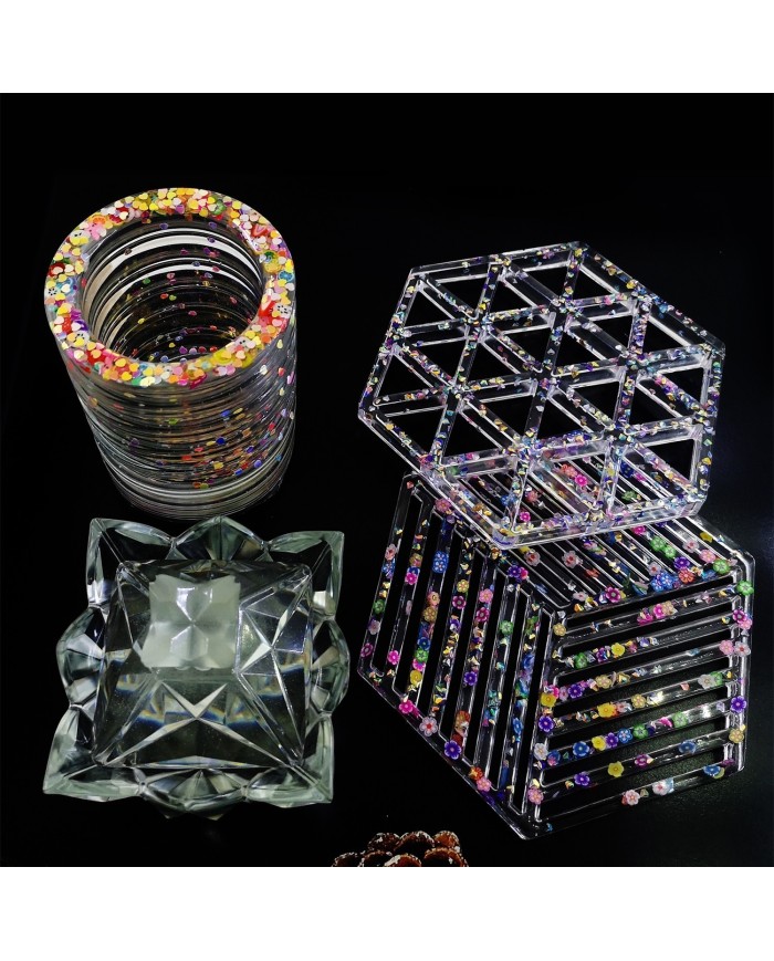 Altıgen Bardak Altı Reçine Epoksi ve Beton Kalıbı -Kod:193