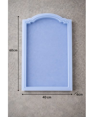40x60 cm Büyük Kemerli Silikon Kalıp (6 cm Derinlik) - Beton