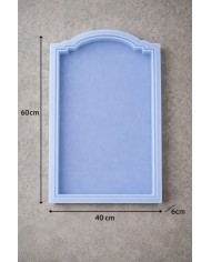 40x60 cm Büyük Kemerli Silikon Kalıp (6 cm Derinlik) - Beton