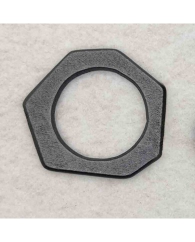 2 Adet - Ahşap Kolye Ucu - Siyah