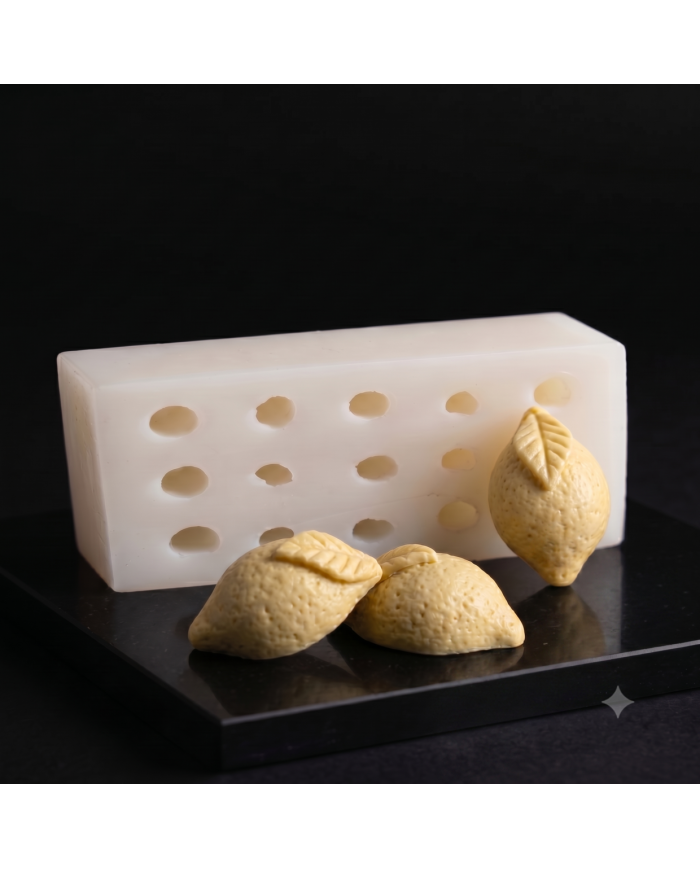 Gerçekçi Limon Şekilli Silikon Pasta, Çikolata ve Sabun Kalıbı