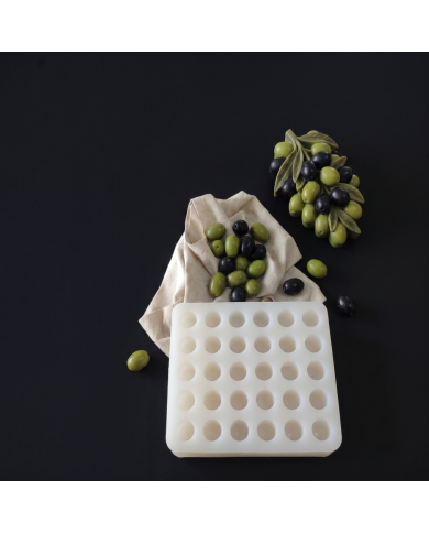 30'lu Gerçekçi Zeytin Silikon Kalıbı - Salkım Sabun, Mum ve