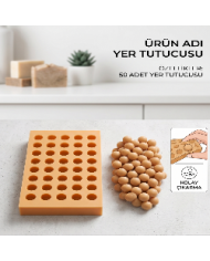 50 Gözlü Gerçekçi Üzüm Tanesi Silikon Kalıbı - 2 cm (Epoksi