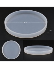 5 Adet 30 Cm Yuvarlak Tepsi - Hobi Silikon Kalıbı SN36 - Kod: