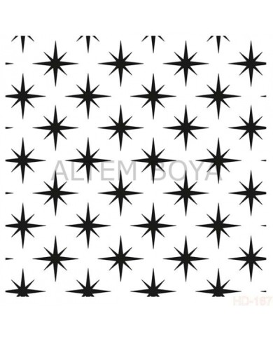 Home Decor (Duvar) Stencıl 45*45 cm HD-167