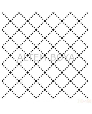 Home Decor (Duvar) Stencıl 45*45 cm HD-158